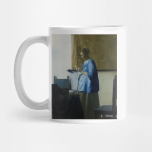 Woman in Blue Reading a Letter - Johannes Vermeer Mug